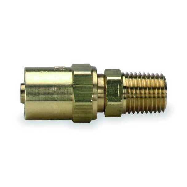 Speedaire Hydraulic Hose Fitting,Brass,1/4",(M)NPT 2X769