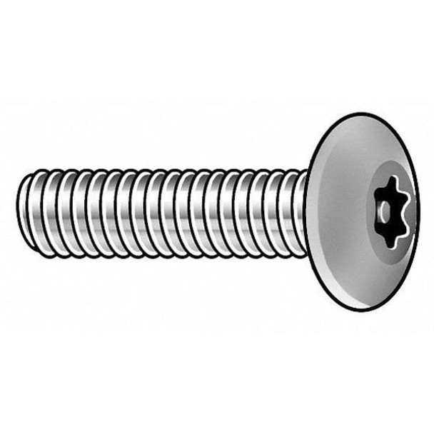 Tamper-Pruf Screws TRS,1/4"-20,Plain,2"L,10PK 91278