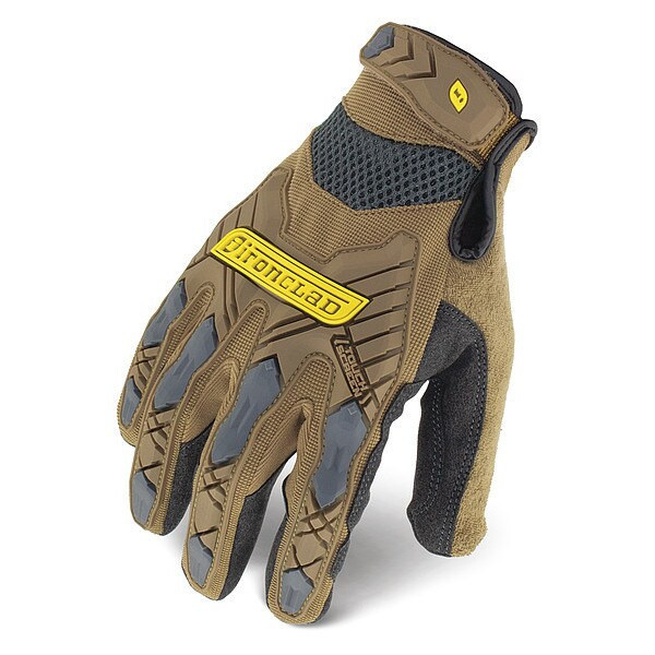 Ironclad Performance Wear Impact Resistant Gloves,Sz M,Brown,PR IEX-PIG-03-M