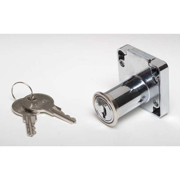 Manufacturer Varies Cabinet Drawer Dead Bolt Locks,Silvr,Sq 1XRY1