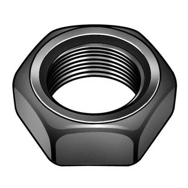 Jam Nut, M10-1.50, 316 Stainless Steel, Not Graded, Plain, 5 mm Ht, 20 PK