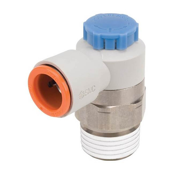 Smc Speed Control Valve,3/8 In Tube,1/2 In AS4211F-N04-11S