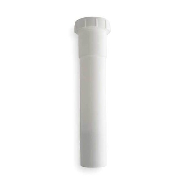1-1/4 Dia, Polypropylene, White/Plastic, Lavatory, Extension