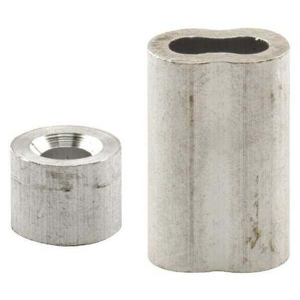 Primeline Tools Ferrule and Stop, Aluminum, 1/4 in, PR GD 12154