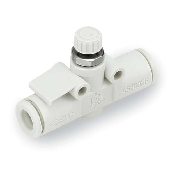 Smc Speed Control Valve,6mm Tube,1/8 In AS2002F-06
