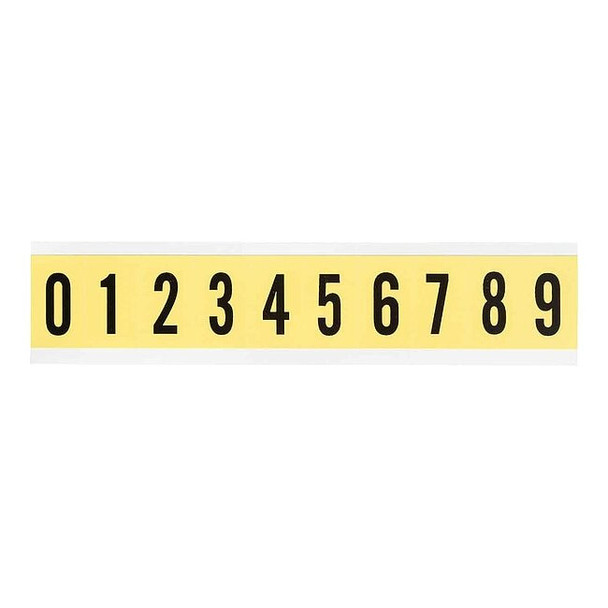 Brady NumberLabelSet,Vinyl,1-1/2inH,7/8inW 34310