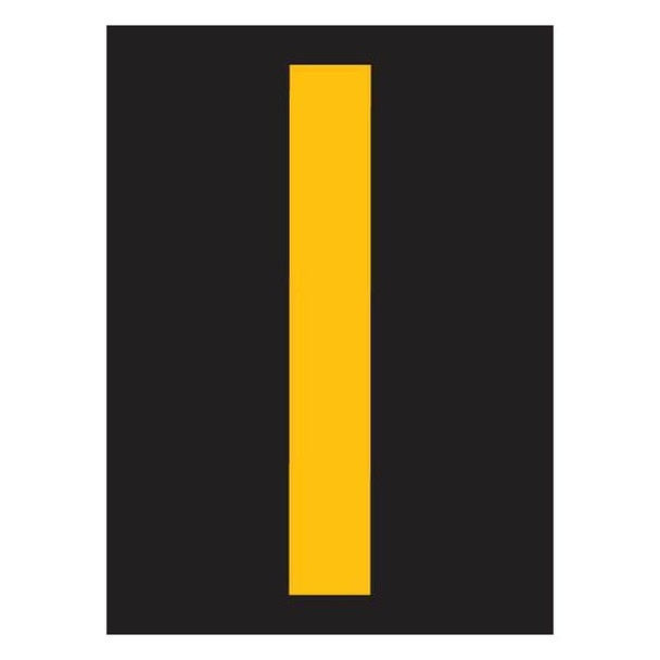 Stranco LetterLabel,Vinyl,2-7/8inH,1-3/4inW,PK25 RUM200-I-YB