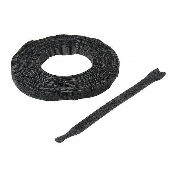 Velcro Brand Hook and Loop Strap, 12 in, 0.75 in W, Black, 30 PK 170782