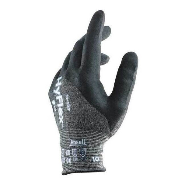 Cut Resistant Coated Gloves, Cut Level A2 ,Dipped ,Nitrile ,Sandy ,8 1 PR