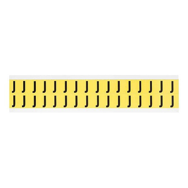 Brady LetterLabel,Vinyl,3/4inH,5/8inW,PK32 3420-J