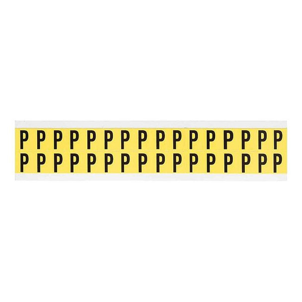 Brady LetterLabel,Vinyl,3/4inH,5/8inW,PK32 3420-P