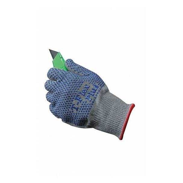Showa Cut-Resistant Coated Gloves, Cut Level A3 ,Dotted ,PVC ,Dotted ,L 8113C-09