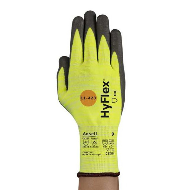 Cut Resistant Coated Gloves, Cut Level A2 ,Polyurethane ,Smooth ,M 1 PR