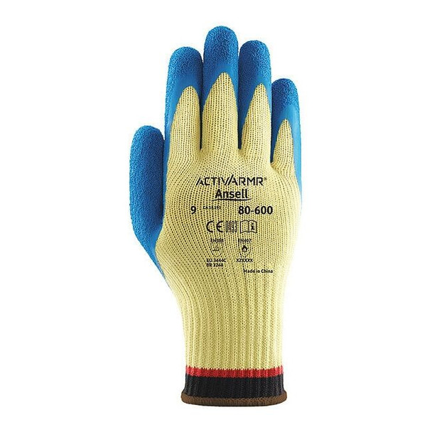 Cut-Resistant Coated Gloves, Cut Level A2 ,Dipped ,Latex ,Rough ,L 1 PR