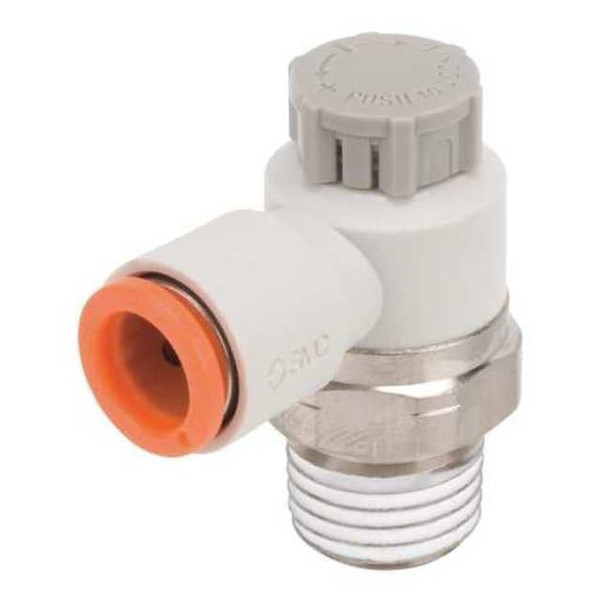 Smc Speed Control Valve,1/4in NPT,Meter Out AS2201F-N02-11SA