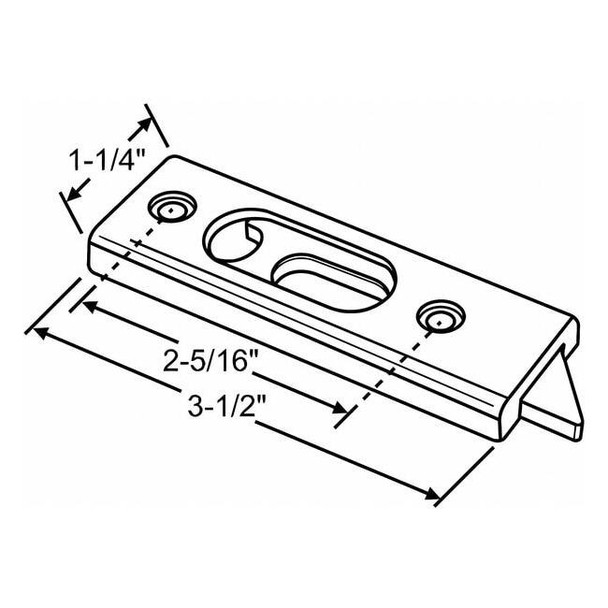 Manufacturer Varies Window Latch,Black,1 1/4 in L,1 1/4 in W 85-533-1