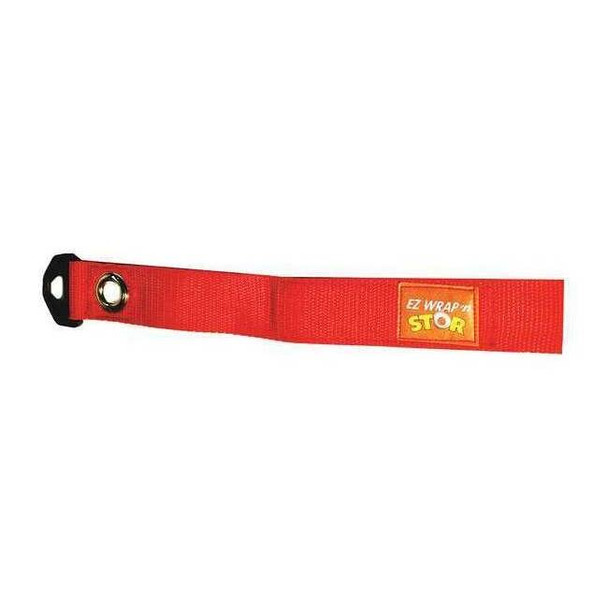 Ez Wrap N Stor Strap,Red, Nylon,10 in. L, 1-1/2 in. W EZWRAPNGSTORL
