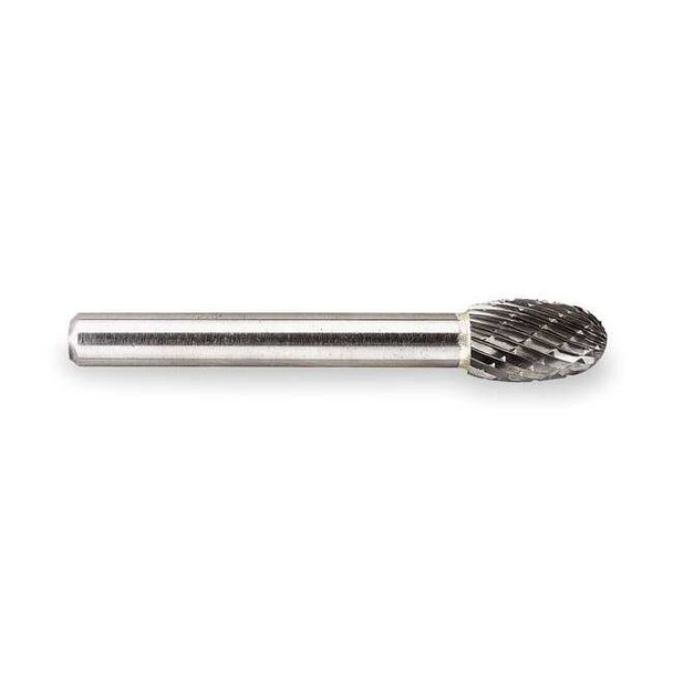 Widia Carbide Bur,Egg,1/4 Cut Dia,dbl Cut M41362
