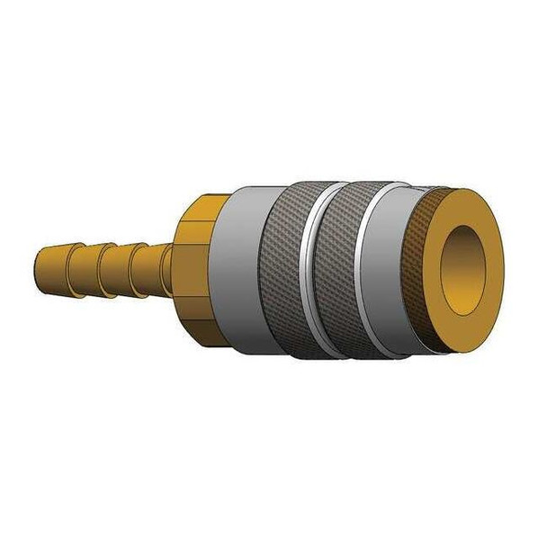 Dixon Barb to Indust. Coupler,Barb,1/2,Steel 4FS4
