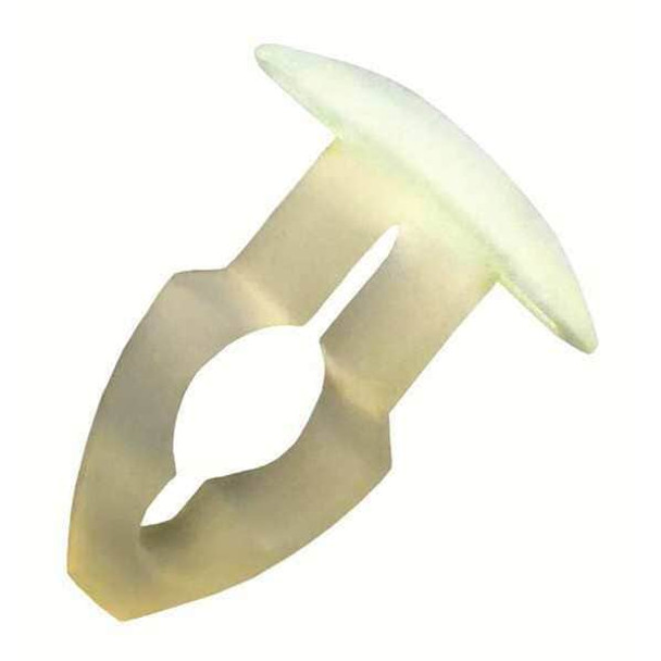 Push-In Rivet, Dome Head, 0.317 in Dia., 4/5 in L, Nylon Body, 25 PK