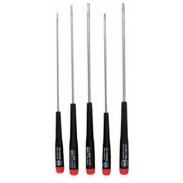 Wiha Precision Screwdriver Set,Sl/Ph,5 pcs. 26192