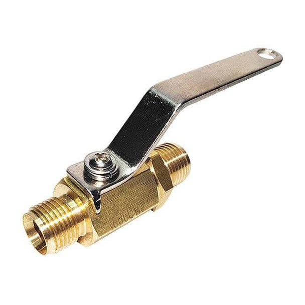 Manufacturer Varies 1/4" MNPT Brass Ball Valve Inline G-BVLM-25M