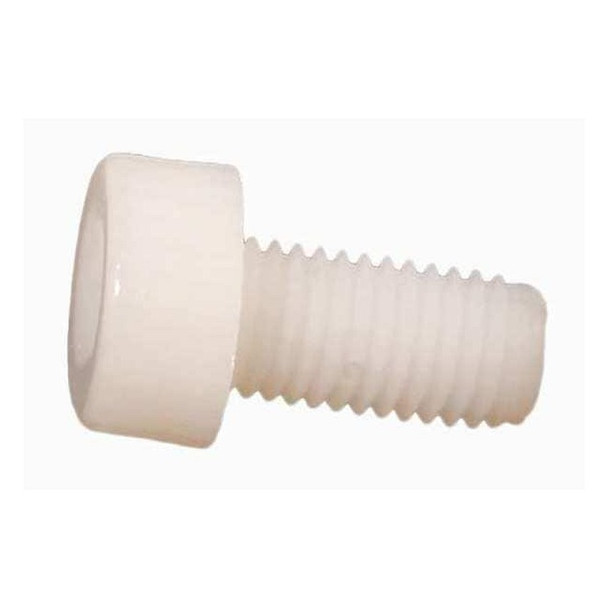 #4-40 Socket Head Cap Screw, Socket, Plain Nylon, 3/16 in Length, 40 PK