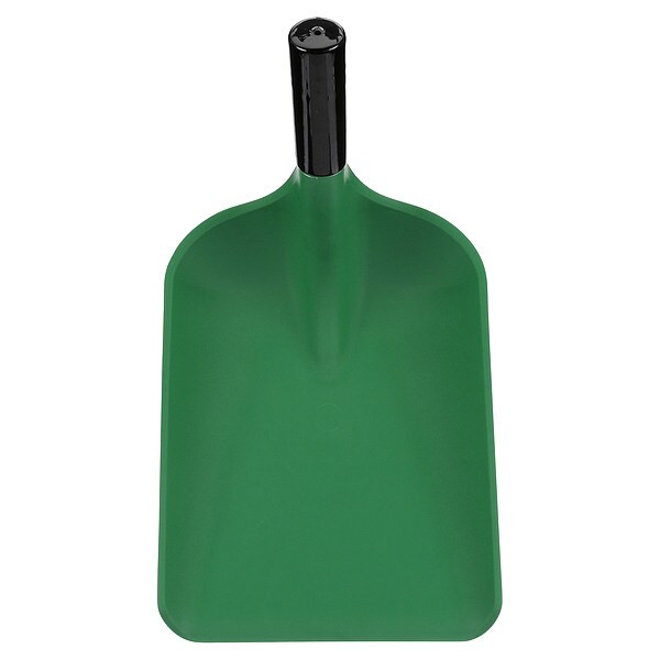 No. 3 Industrial Shovel Blade, Plastic Blade, 7 in L, Black Polypropylene Handle