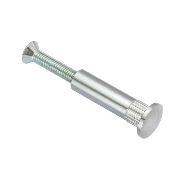 Arch Barrel, #10-32, 1 3/16 in Brl Lg, 5/16 in Brl Dia, Brass Chrome-Plated