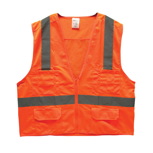 TruForce™ Surveyor's Safety Vest, 2X-Large, Orange, 1/Each