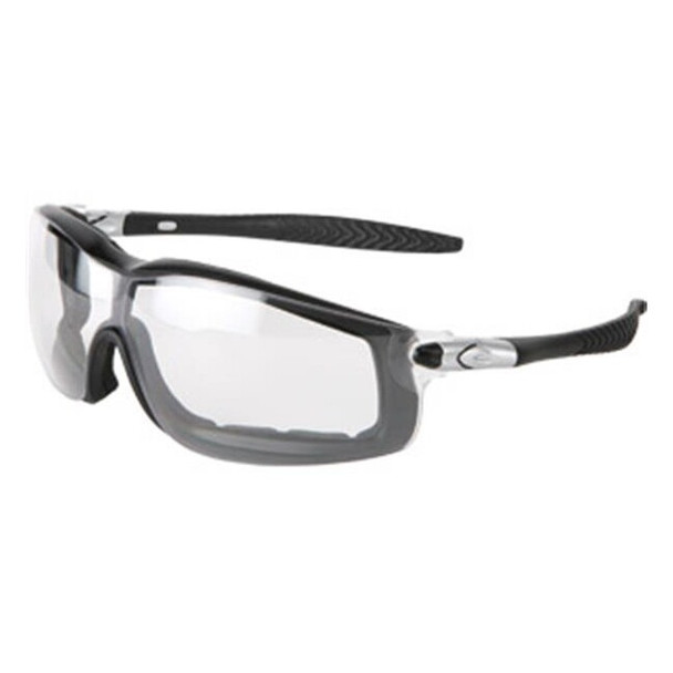 MCR Safety® Rattler™ Goggles, Black Frame, Clear Anti-Fog Lens, 1/Each