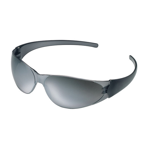 MCR Safety® CK1 Series Eyewear, Silver Frame, Silver Mirror Lens, 1/Each