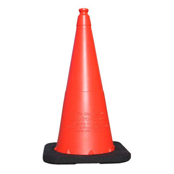Enviro-Cone® Traffic Cone, 28", 7 lb, Orange/Black, 1/Each