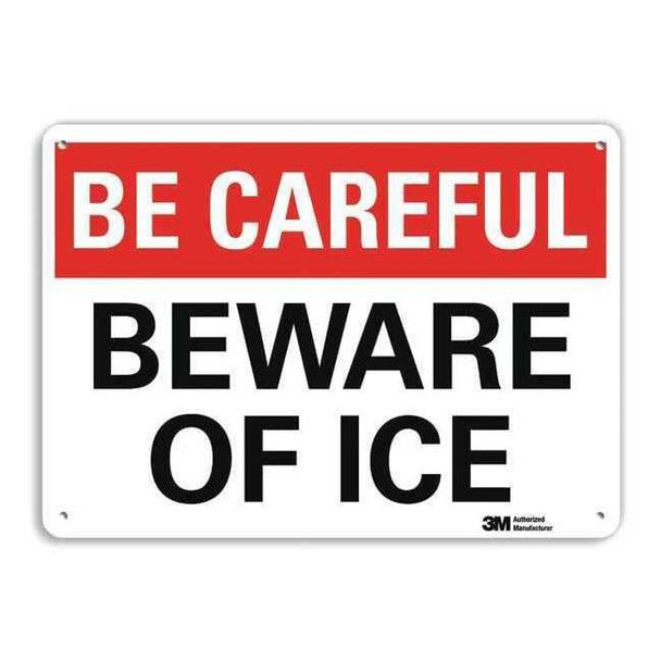 Danger Sign, 10 in Height, 14 in Width, Plastic, Horizontal Rectangle, English