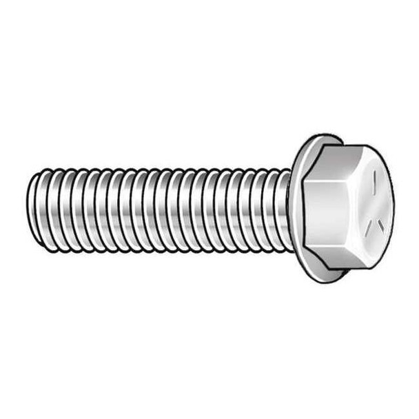 Grade 8, 1/2"-13 Flange Bolt, Black Phosphate Steel, 1 in L, 25 PK