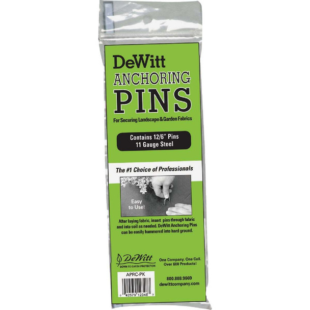 DeWitt 6 In. L. x 1 In. W. 11 Ga. Steel Landscape Anchor Pins (12-Pack) APRC
