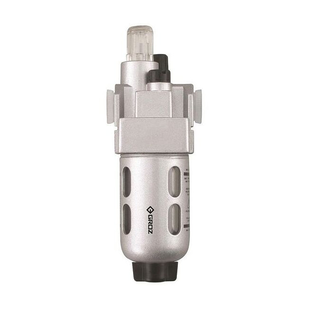 Groz Air Lubricator,1/4in NPT,48 cfm,145 psi L1391