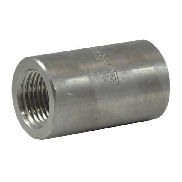 Reducing Coupling, 3/4 in x 1/2 in, FNPT, 304 Stainless Steel, Class 3000