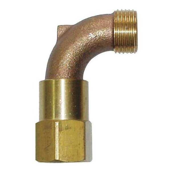 Manufacturer Varies Hose Swivel, 3/4 In, MHT x FPT, Brass 4NDP3