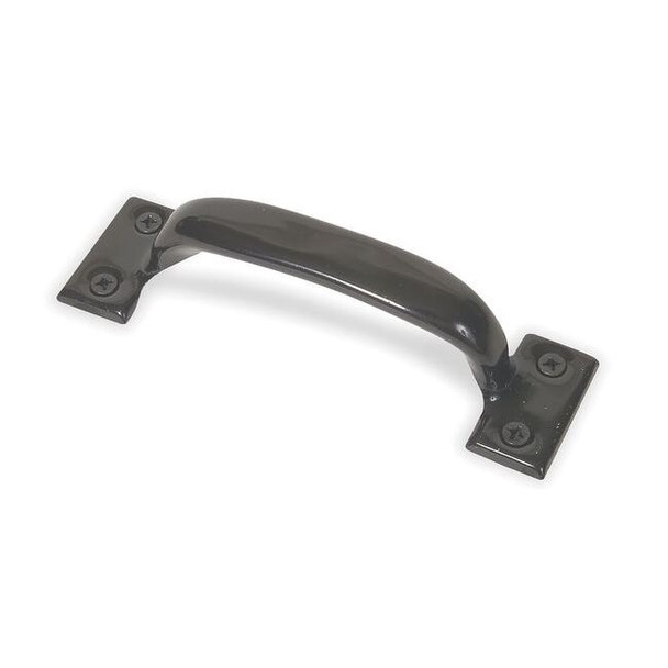 Pull Handle, 6-1/2 In, Powder Coated, Unth. Through Holes