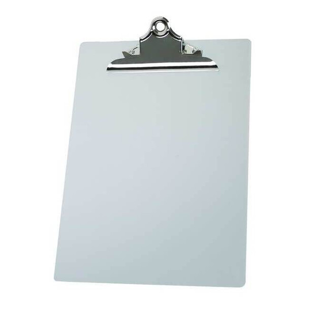 Manufacturer Varies 8-1/2" x 11" Plastic Clipboard, Silver 2LJX4