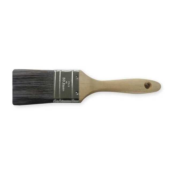 2" Flat Sash Firm, Polyester Bristle, Paint Brush, Sealed Wood Handle