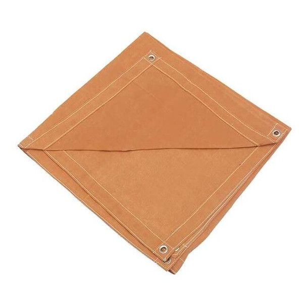Standard Duty Tarp, 3 ft 6 in x 7 ft 6 in, 20 Mil, Tan, Cotton Canvas