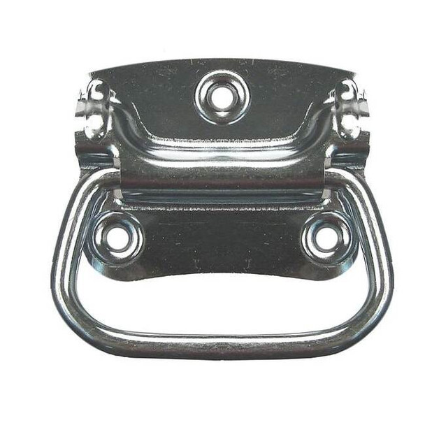 Monroe Pmp Folding Pull Handle, Steel, Zinc, Unthr. Through Holes PH-0313