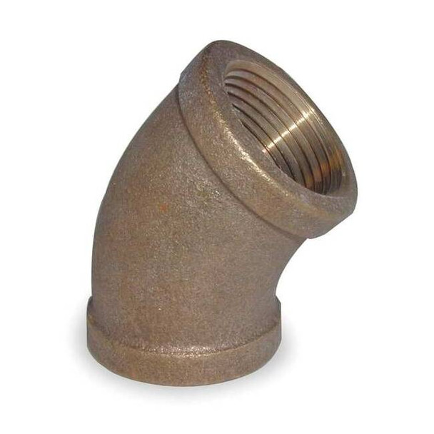 45 Degrees Elbow Red Brass 45 Degrees Elbow, 1 in Female NPT X 1 in Female NPT