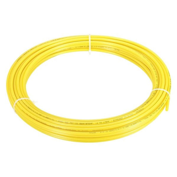 Manufacturer Varies Tubing,1/4" OD,Nylon,Yellow,50 Ft 2VDV6
