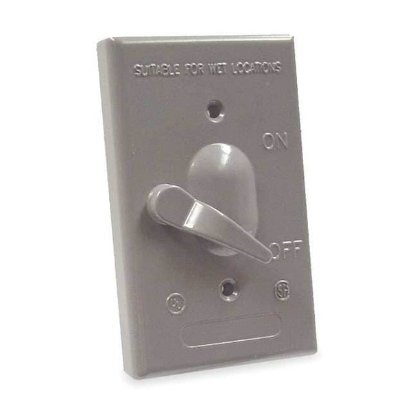 Weatherproof Cover, Switch Box Type, 1 Gang, Toggle Cover Type