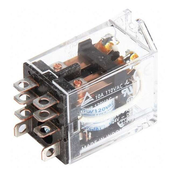Omron Flange Relay,120VAC,8 Pins,10A @ 120V AC LY2F-AC110/120