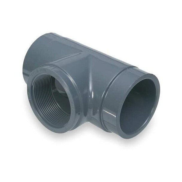 Manufacturer Varies PVC Tee, Socket x Socket x FNPT, 2 in Pipe Size 802-020
