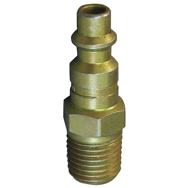 Hansen Coupler Plug,(M)NPT,1/4,Steel 12E